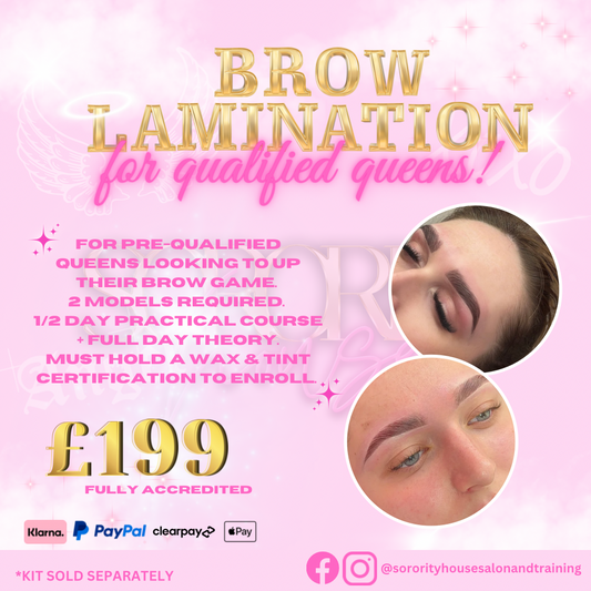 Combo Lash Lift & Brow lamination Course